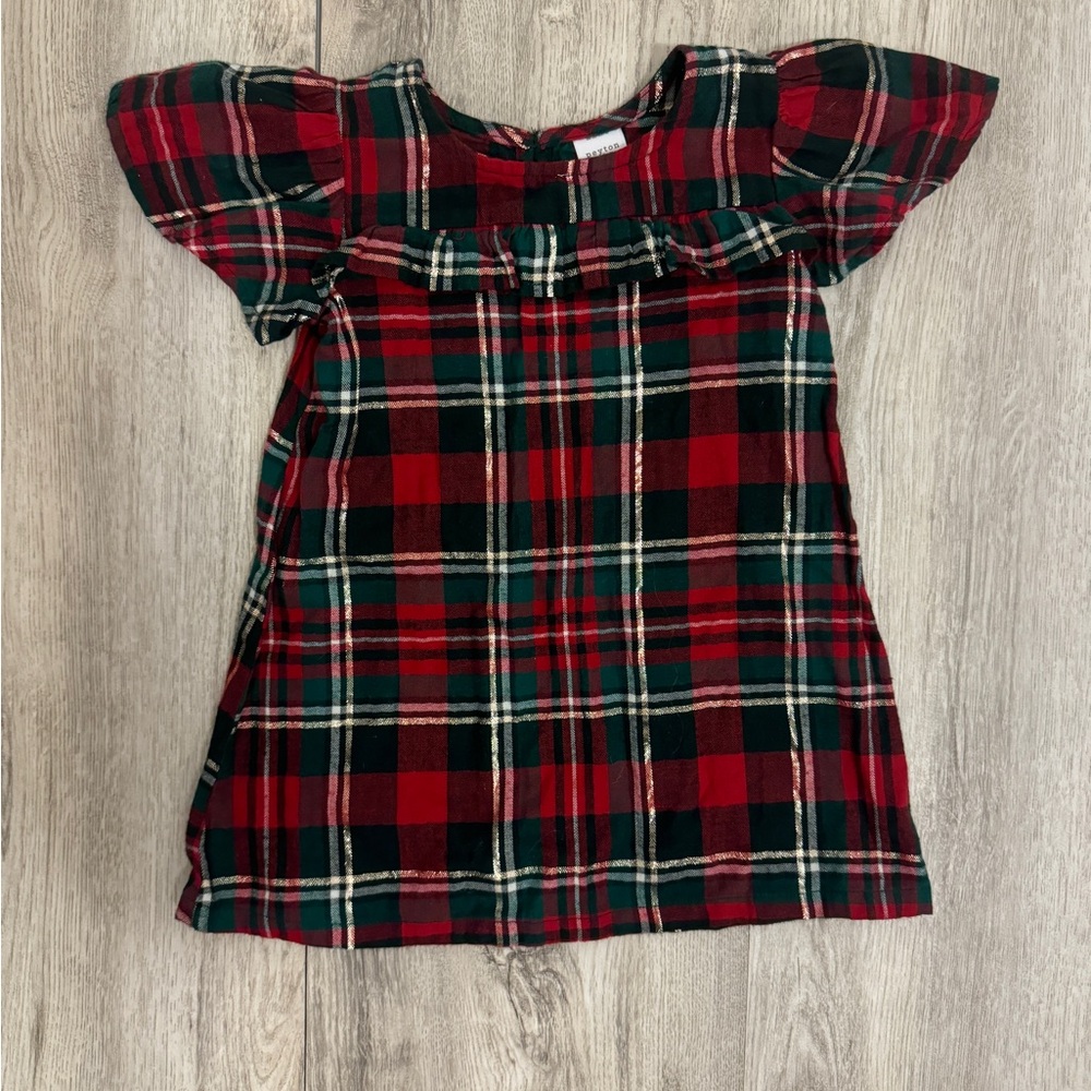 Peyton and Parker 12-18 month plaid holiday dress
